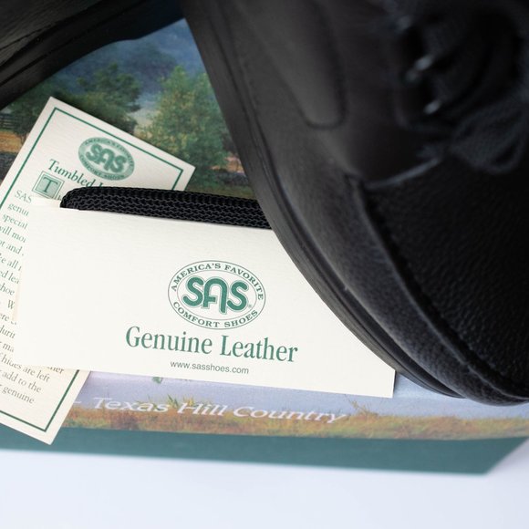 SAS Bout Time Black Leather Shoes,  NEW, Size11.5 WW, Soft and Comfortable - Picture 5 of 13